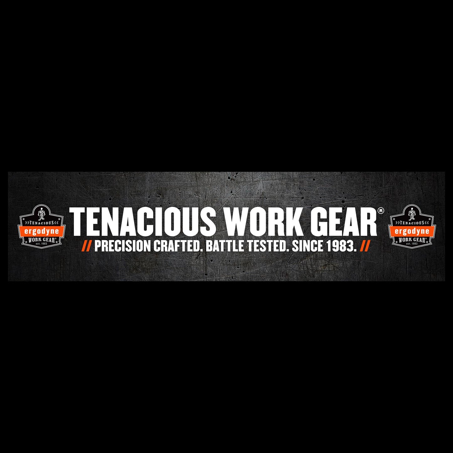 Ergodyne ENDCAP  Black Tenacious Work Gear End Cap Banner