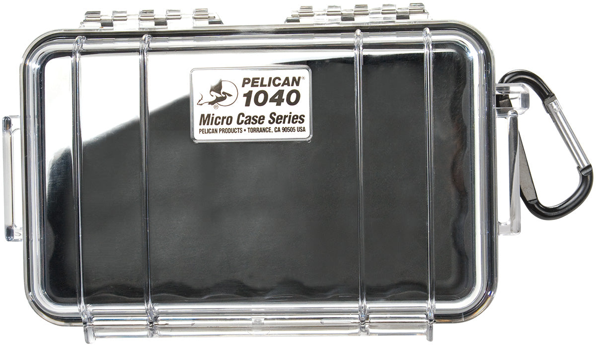 Pelican 1040 WL/WI-BLACK CLEAR