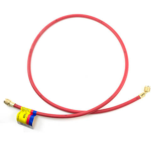 Yellow Jacket 21660 60", red, HAV standard fitting, PLUS II 1/4" charging hose