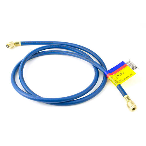 Yellow Jacket 21272 72", blue, HAV standard fitting, PLUS II 1/4" charging hose