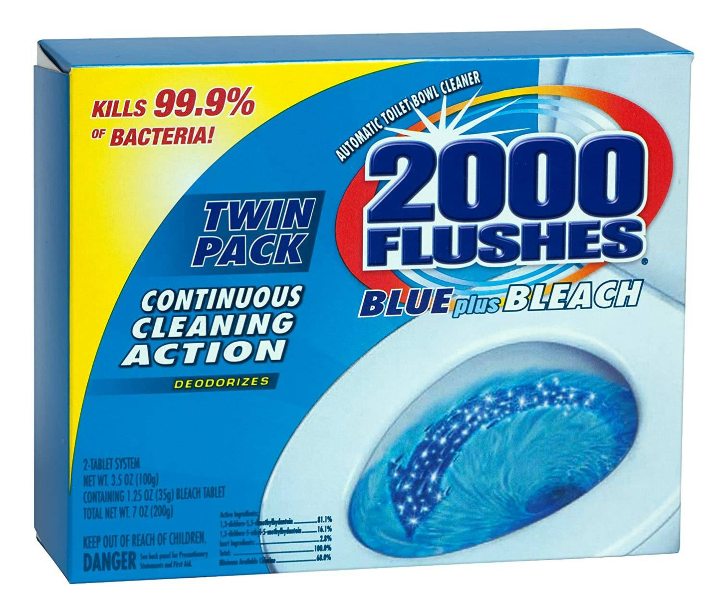 WD-40 20808 (208082) 2000 FLUSHES BLUE/BLEACH TWN 3.5 OZ 6PK