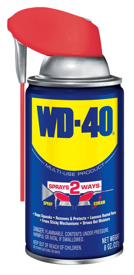 WD-40 49002 Multi-Use Product with Smart Straw Sprays 2 Ways, 8 OZ