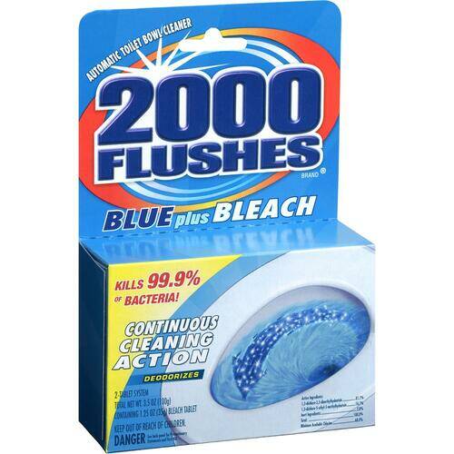 WD-40 20801 (208017) 2000 Flushes Blue/Bleach Bowl Cleaner Tablets