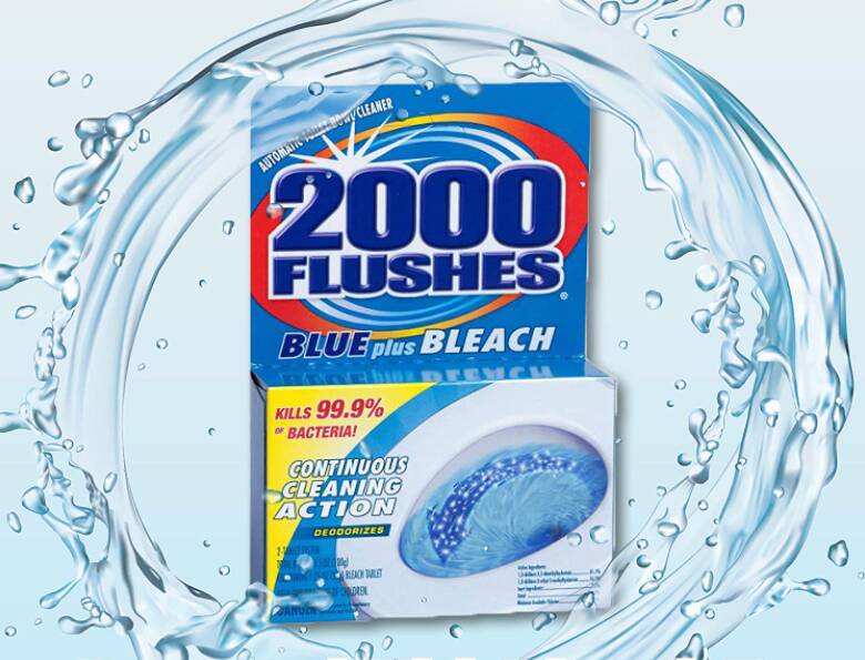 WD-40 20808 (208082) 2000 FLUSHES BLUE/BLEACH TWN 3.5 OZ 6PK