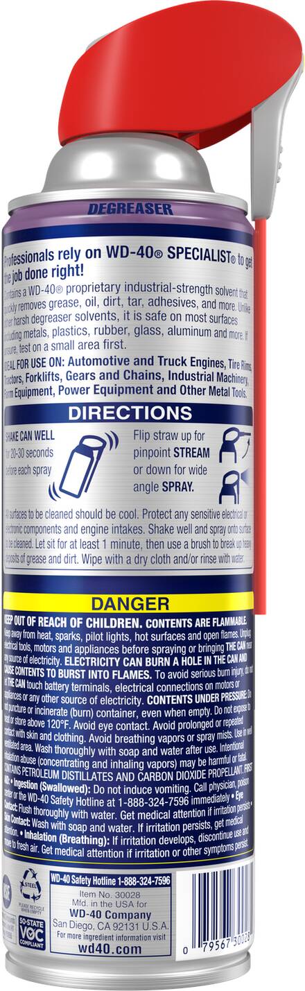 WD-40 30028 (300280) Specialist Industrial Strength Degreaser 15oz 6ct