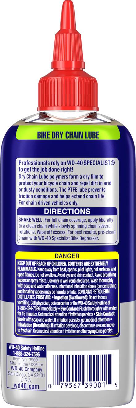 WD-40 39001 (390012) Specialist Bike Dry Chain Lube 12ct