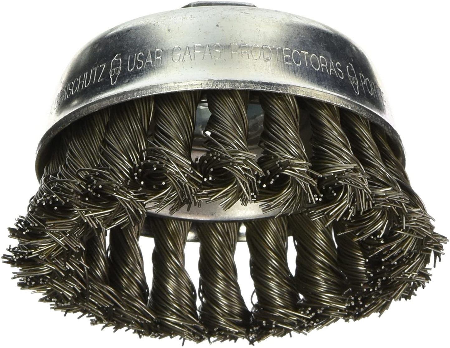 Bosch WB509 3" Cup Brush, Knotted, Carbon Steel, 5/8" X 11" Arbor