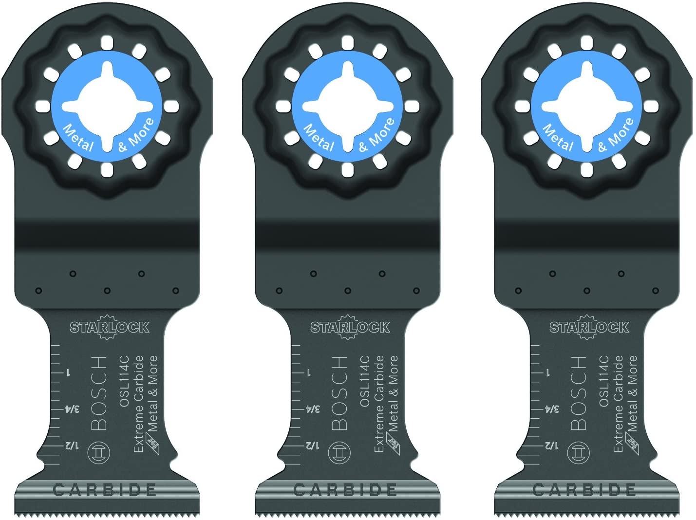 Bosch OSL114C-3 Starlock 1-1/4" Carbide 3Pk