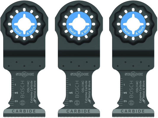 Bosch OSL114C-3 Starlock 1-1/4" Carbide 3Pk