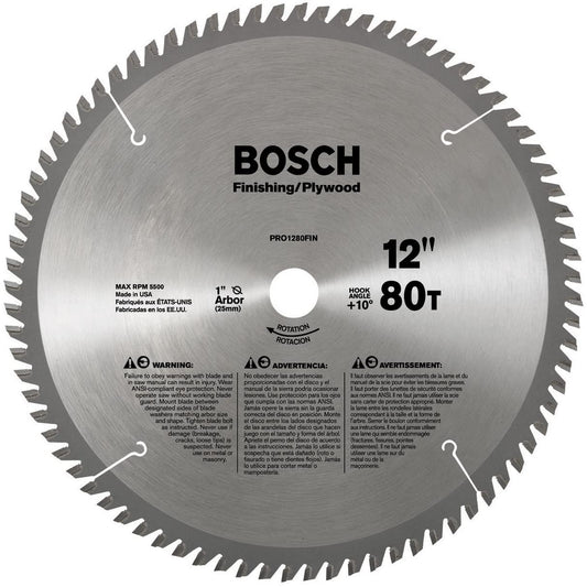 Bosch PRO1280FINB 12" 80T 1" Atb Fin Csb (Box)