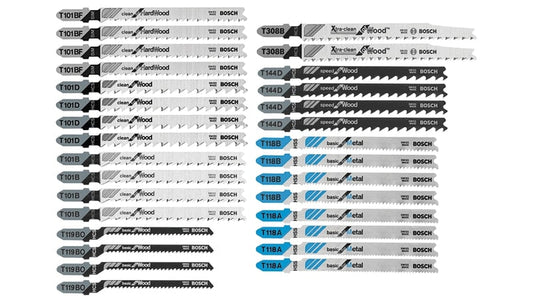 Bosch T30C Bosch Shank 30 Pc Wood/Metal Jigsaw Set In Plastic Tube