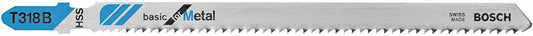 Bosch T318B100 5-1/4", 14Tpi, Hss Bosch Shank Jigsaw Blade (100 Pk)