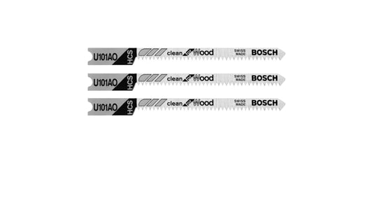 Bosch U101AO3 20 Tpi, Hcs U-Shank Jigsaw Blade (3 Pk)