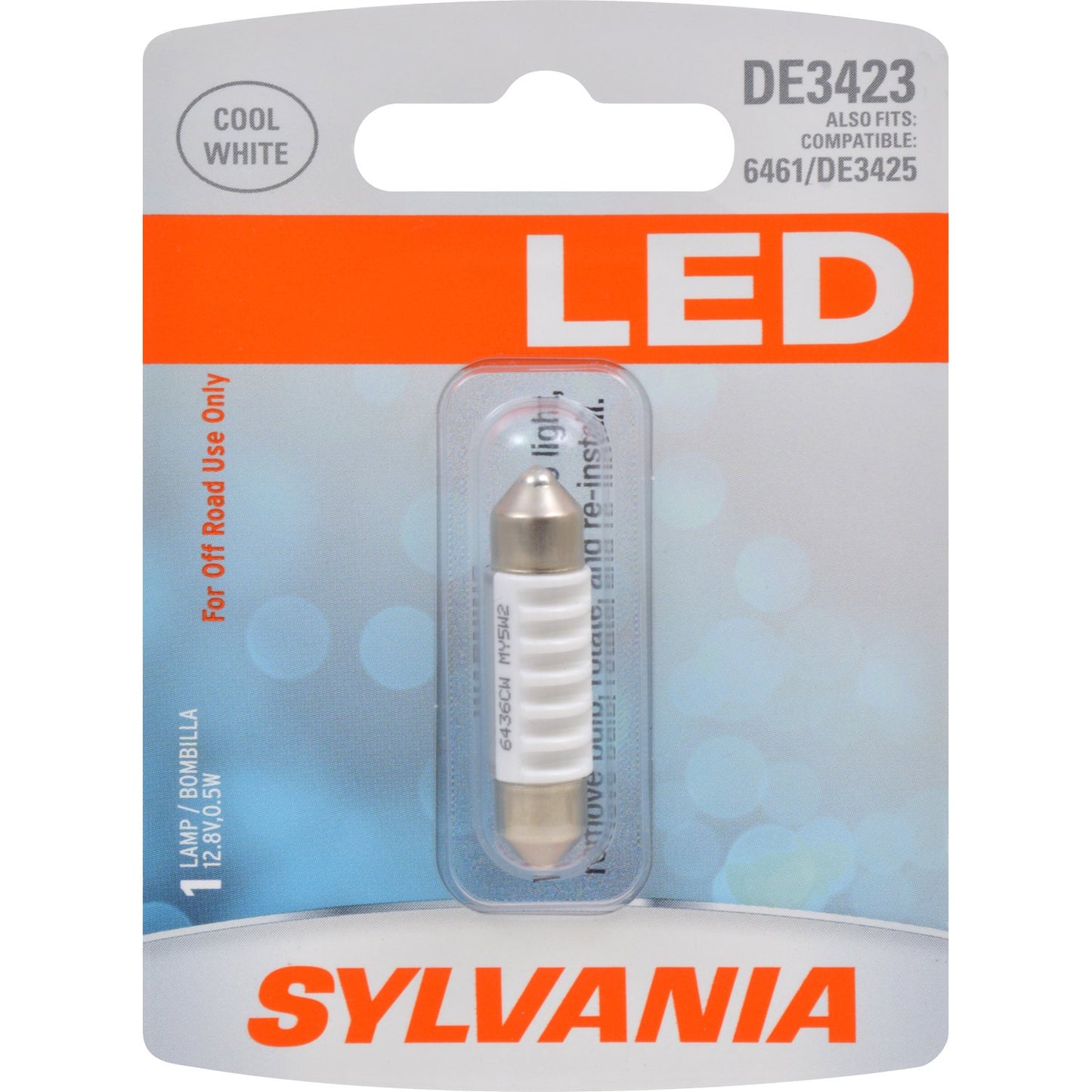 Sylvania Automotive 33018 Sylvania De3423 White Led Mini Bulb, 1 Pack