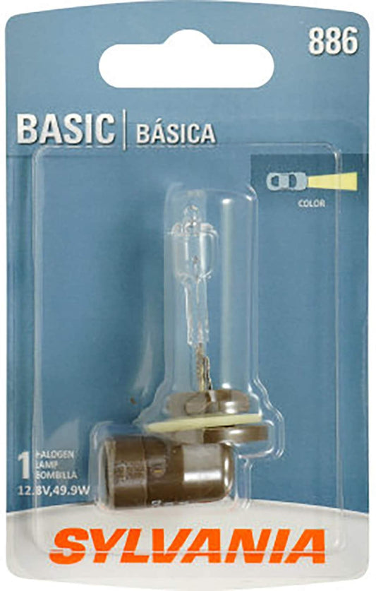 Sylvania Automotive 35721 Sylvania 886 Basic Halogen Fog Bulb, Pack Of 1