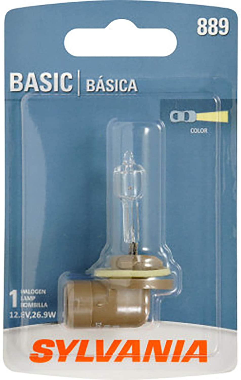 Sylvania Automotive 35723 Sylvania 889 Basic Halogen Fog Bulb, Pack Of 1