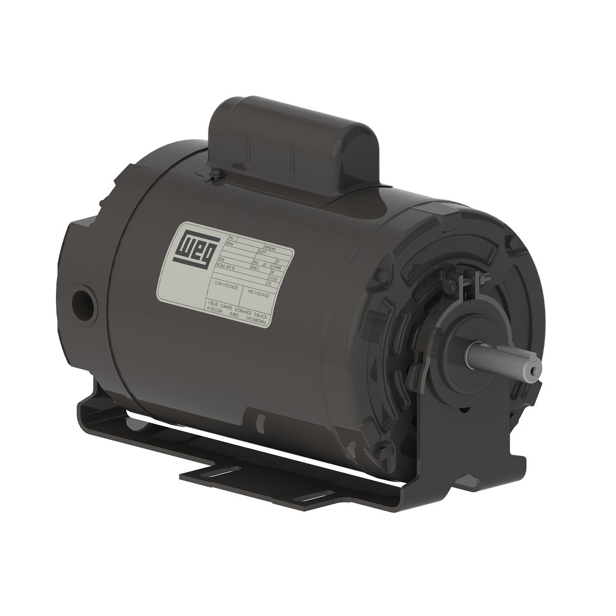 WEG 00118ES1BRBPFD56 1HP,1800RPM,D56 Frame,TEAO-1P-ResilientBase (1 EA)