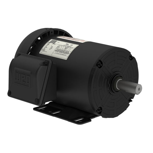 WEG 00136ET3H143T-SG 1HP,3600RPM,143/5T Frame,ThreePhase-TEFCRolledSteelwithAEGIS-footMount (1 EA)