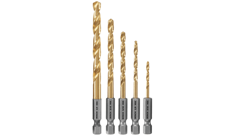 Bosch TI5IM 5Pc Impact Titanium Drill Bit Set