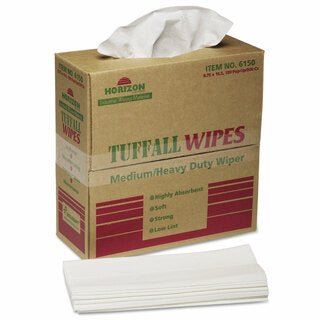 AbilityOne 7920015122413 SKILCRAFT Tuffall Wipes, Medium/Heavy Duty Wiper - Cellulose - 100Wipe