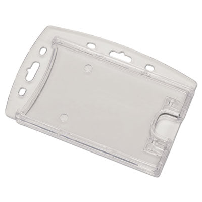 AbilityOne 8455016660468 SKILCRAFT DUAL CARD ID HOLDER - CLEAR 2.25 X 3.87IN PLASTIC
