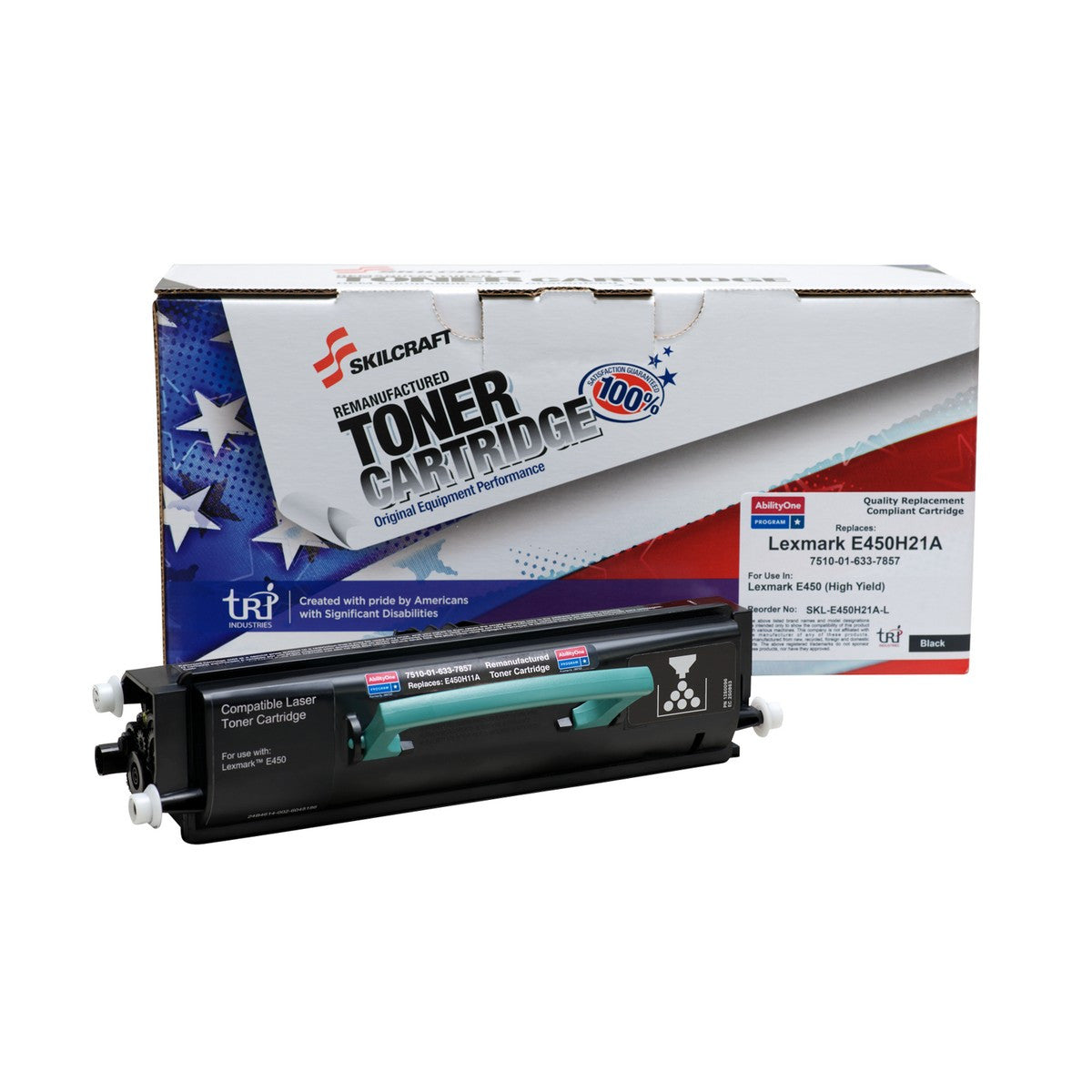 AbilityOne 7510016337857 TONER REM LEX E450 COMP