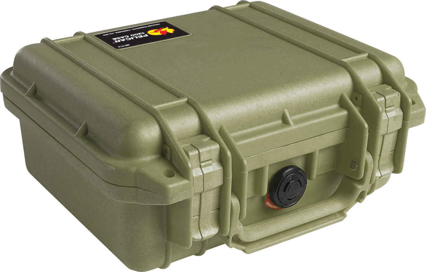 Pelican Protector Case 1200NF,WL/NO FOAM,OLIVE DRAB GREEN