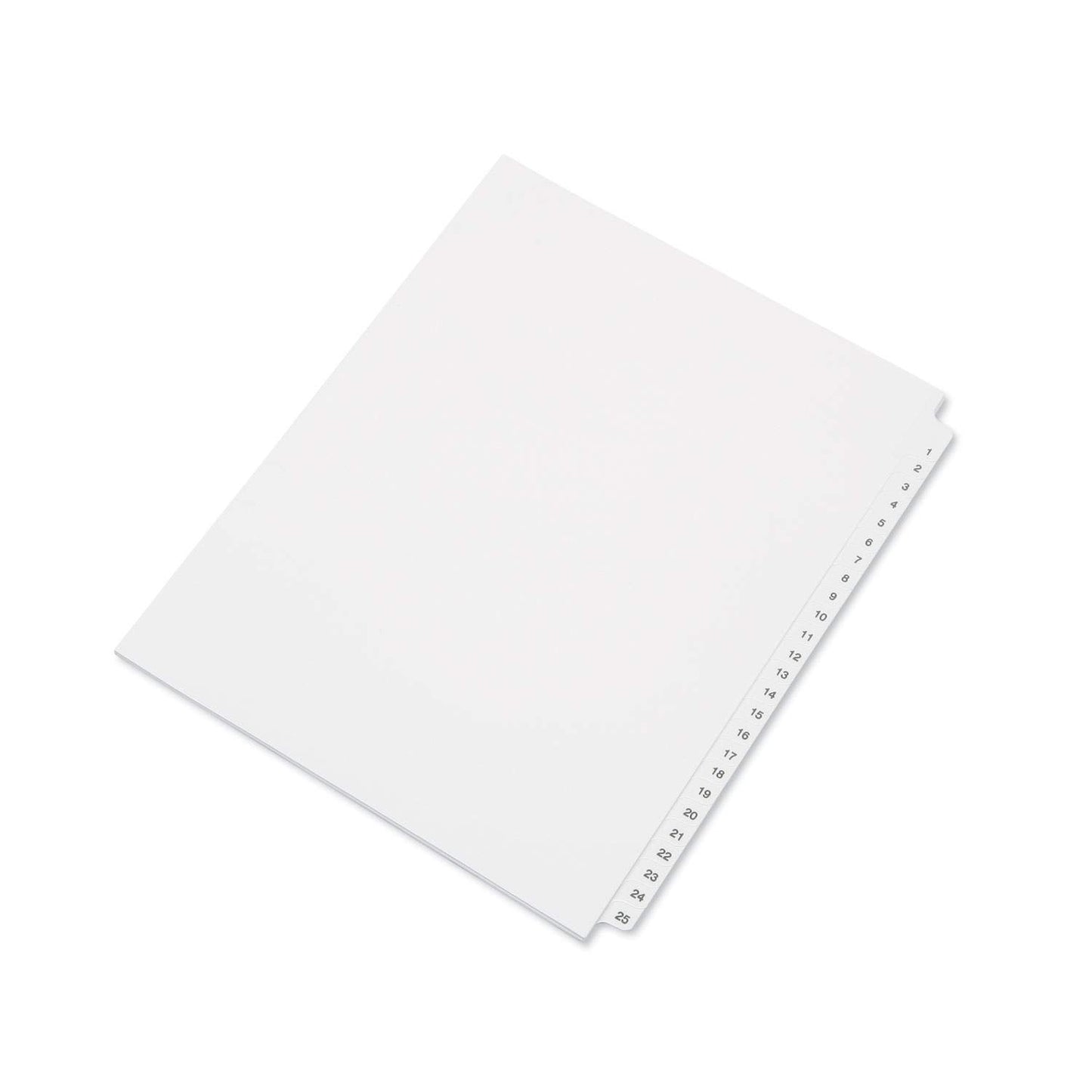 SKILCRAFT® NSN4072250 SKILCRAFT Preprinted Tabs Table of Contents Sheets