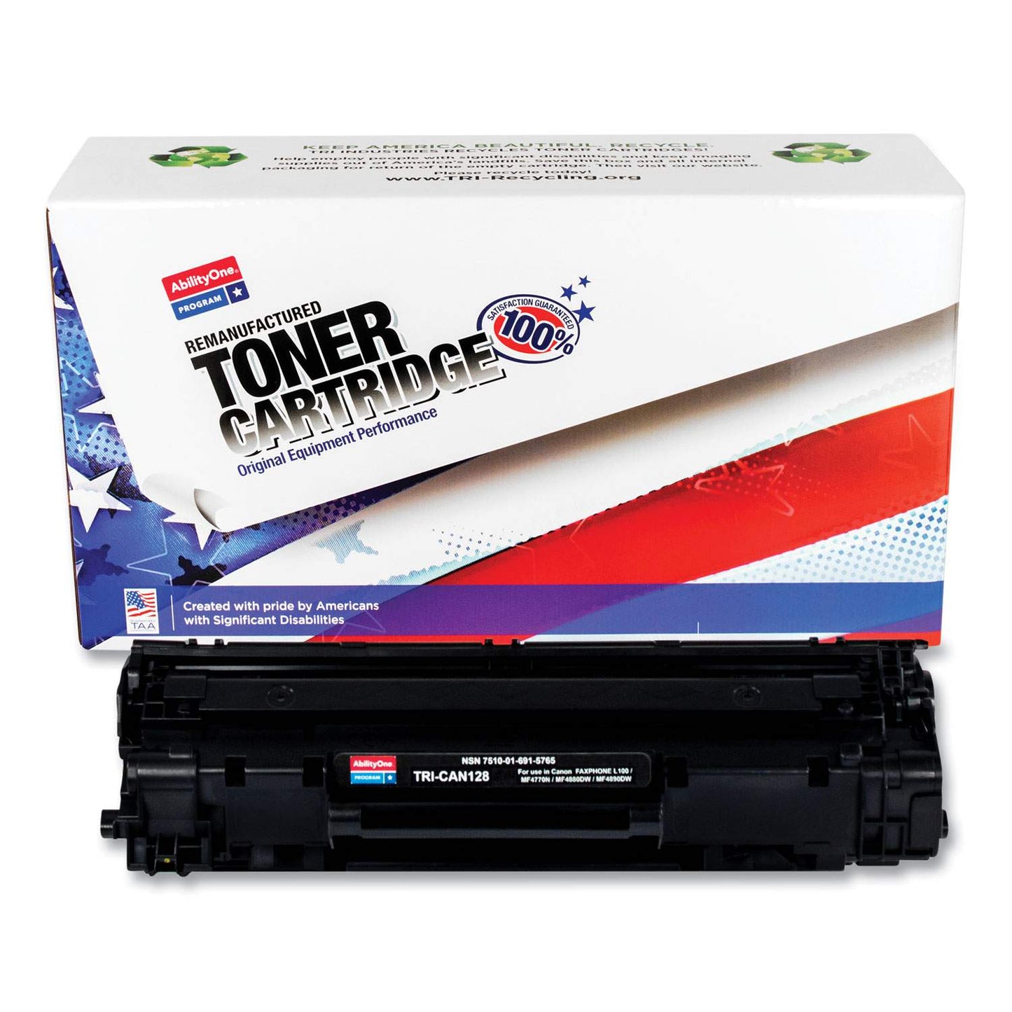 SKILCRAFT® NSN6915765 Remanufactured Laser Toner Cartridge 128 - Black - 1 Each