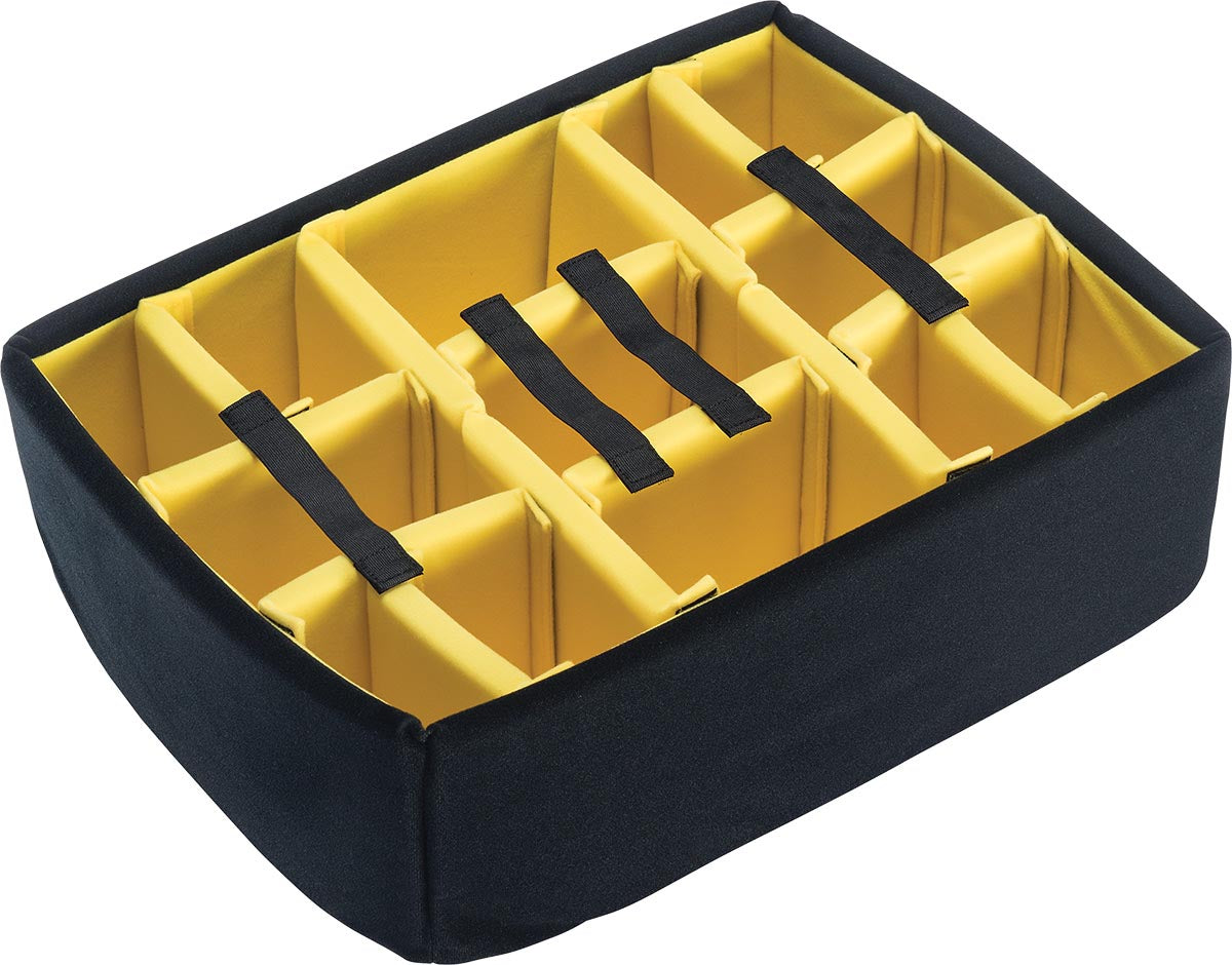 Pelican 1565 DIVIDER SET with FOAM BLACK/YELLOW