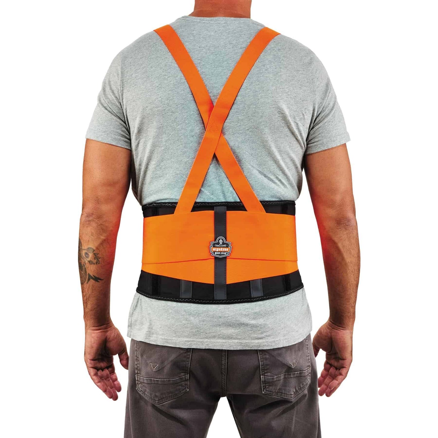 ProFlex 100HV L Orange Economy Hi-Vis Back Support