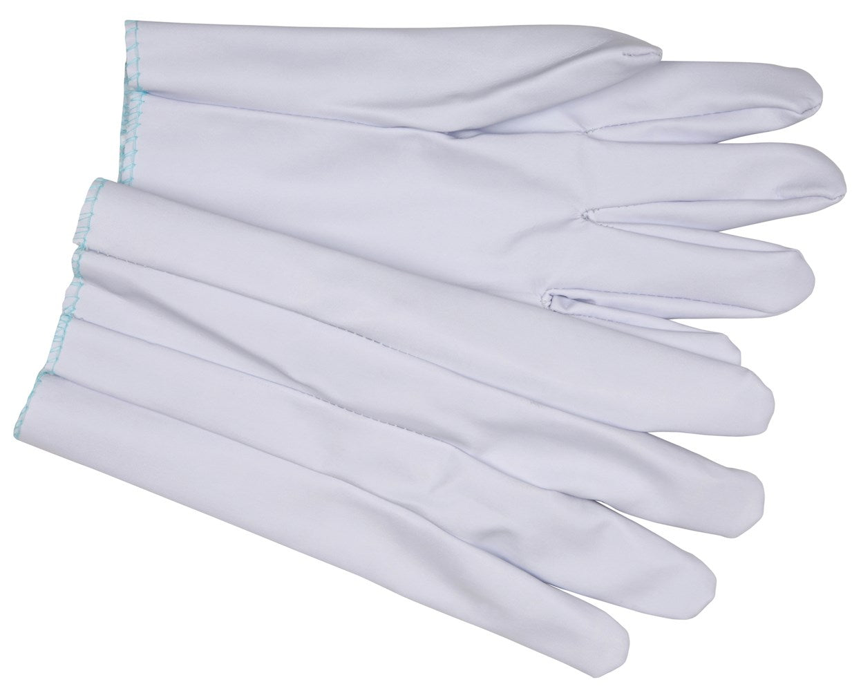 MCR Safety 9885L Vinyl Laminated Work Gloves Light Blue Garden Style Interlock Lined Slip-On Cuff (1 DZ)