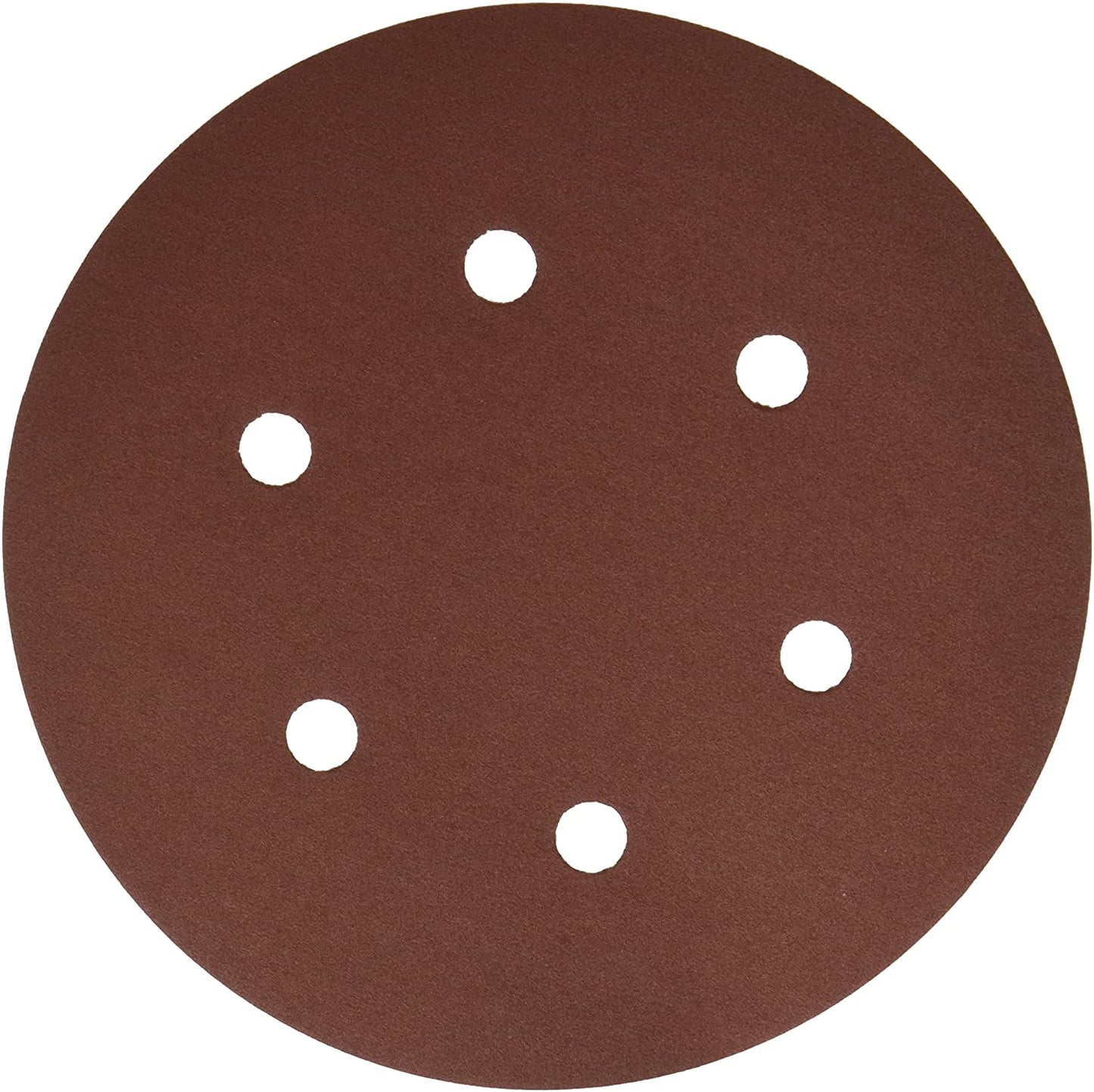 Bosch SR6R240 6" Hook & Loop Sanding Disc, 6-Hole, Red, 240 Grit (5Pk)