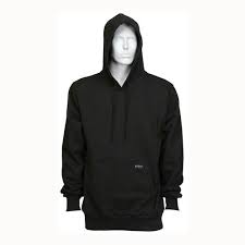 MCR Safety SS2BKX3 MCR Safety FR Gear Flame Resistant (FR) Hooded Pullover Sweatshirt 100% Cotton Interlock Fleece Shell, Black (1 EA)