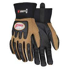 MCR Safety T100XXL ForceFlex® Mechanics Gloves Impact Resistant Work Gloves Clarino® Synthetic Leather Palm Anti-Vibration Palm Pad TPR Padded Back and Knuckles (1 Pair)