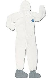 MCR Safety TY122SXL DuPont™ Tyvek® Coverall with Attached Hood and Ankles Elastic Sleeves and on Ankles Zipper Front Closure (1 CS)