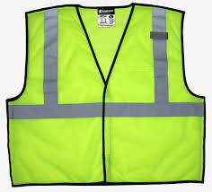 MCR Safety VBCL2MLX3 Luminator® Series Hi-Vis Reflective Lime Safety Vest ANSI/ISEA 107 2020 Type R Class 2 Mesh Fabric with 2-Inch Silver Stripes Breakaway Design with Hook and Loop Closures Economy Safety Vest (1 EA)