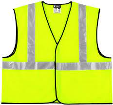 MCR Safety VCL2SLM Luminator® Series Hi-Vis Reflective Lime Safety Vest Meets ANSI/ISEA 107 2020 Standard Type R Class 2 Compliant  Solid Fabric with 2 Inch Silver Stripes Hook and Loop Front Closure (1 EA)