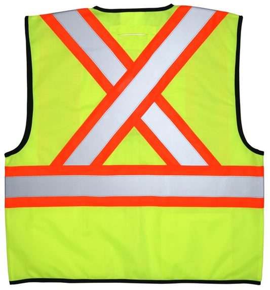 MCR Safety VWCCS2LM CSA Poly, Mesh,Vest 4 1/2 Orange/Sil M (1EA)