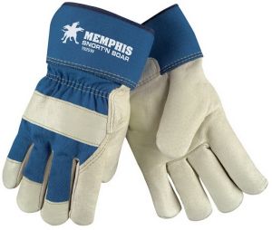 MCR Safety 1925WS Snort-N-Boar  Insulated Leather Palm Work Gloves Premium Grain Pigskin, Wool Lined 2.5 Inch Rubberized Safety Cuff (1 DZ)