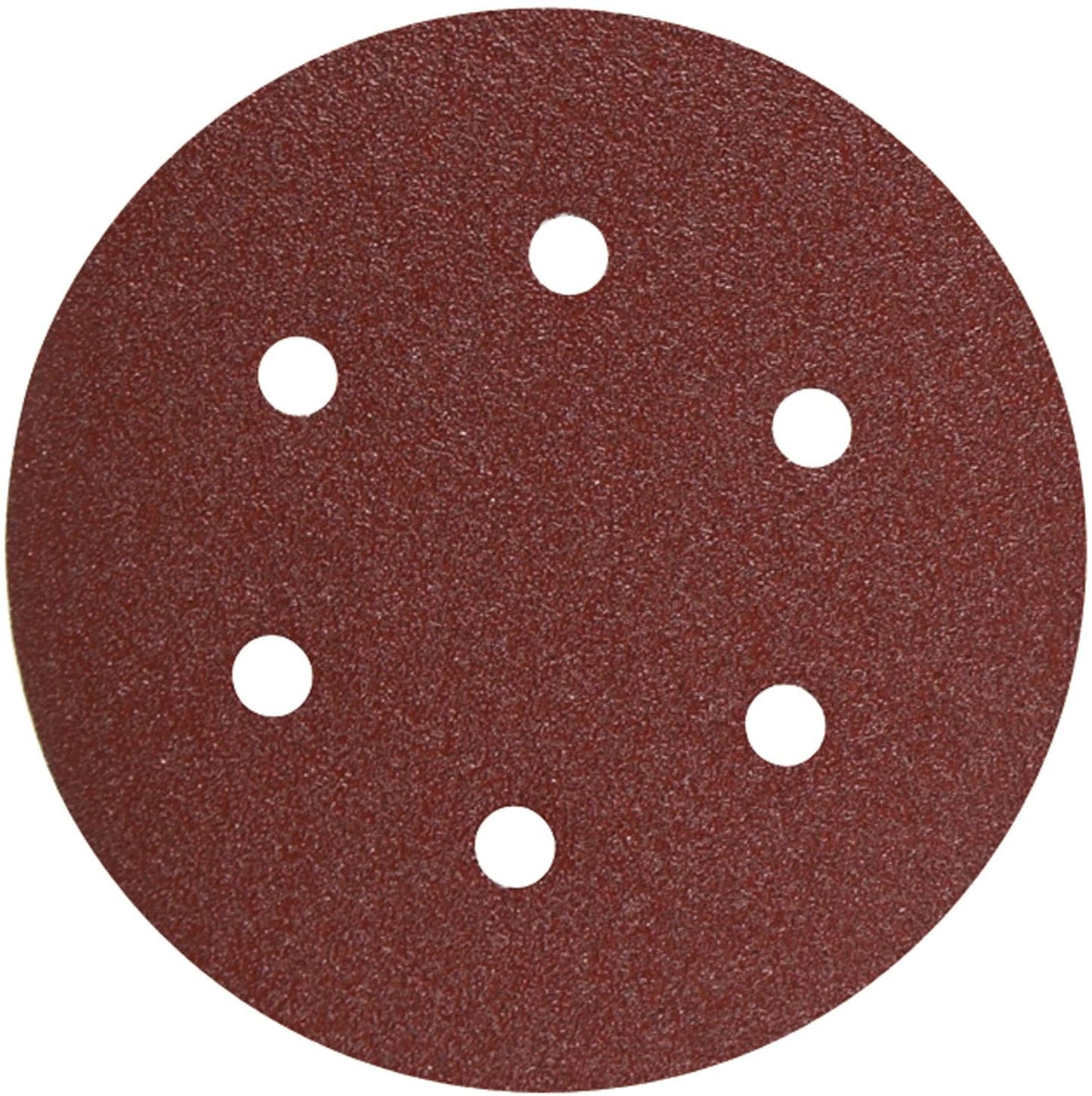 Bosch SR6R060 6" Hook & Loop Sanding Disc, 6-Hole, Red, 60 Grit (5Pk)