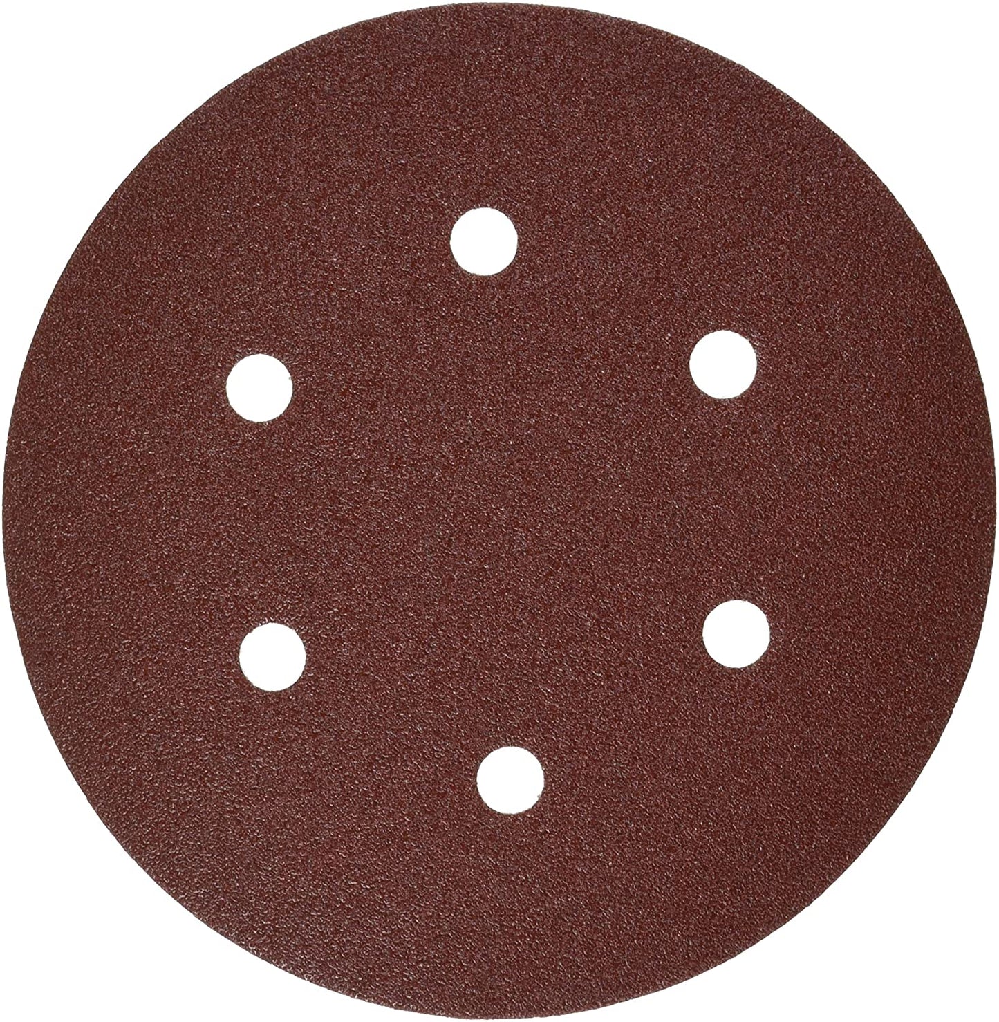 Bosch SR6R080 6" Hook & Loop Sanding Disc, 6-Hole, Red, 80 Grit (5Pk)