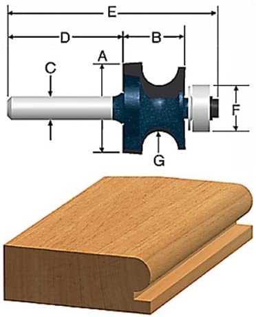 Bosch 85631MC Ct 1/8 Edgebead W/Bb 2F 1/4S