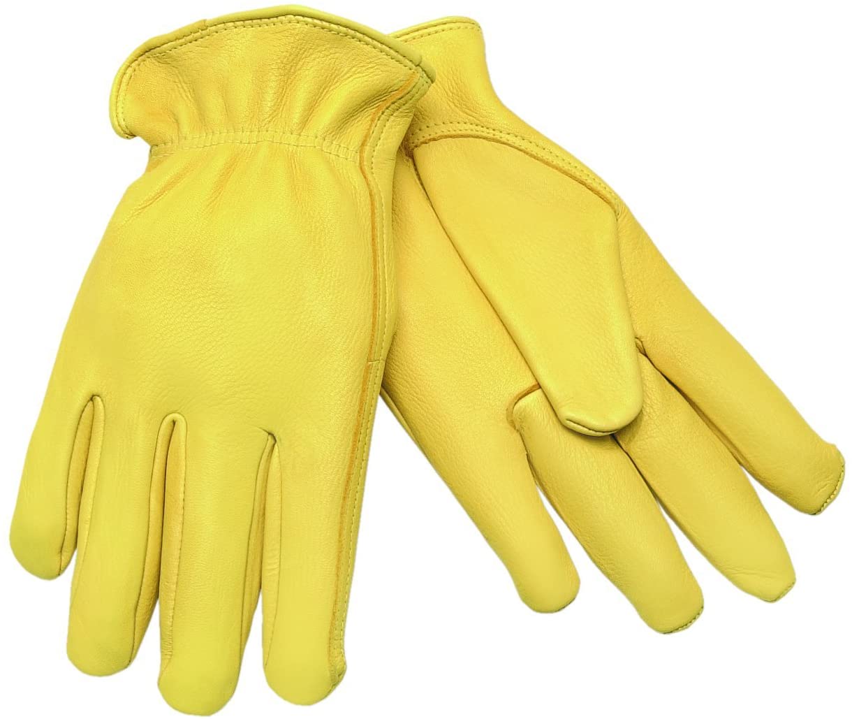 MCR Safety 3500L Big Buck Leather Drivers Work Gloves Premium Deerskin Grain Leather Keystone Thumb (1 DZ)