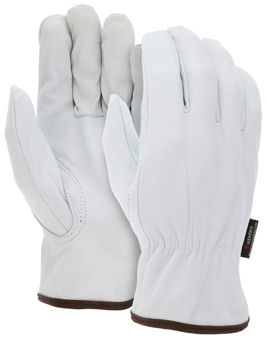 MCR Safety 3613L Leather Drivers Work Gloves Select Grain Goatskin Keystone Thumb (1 DZ)