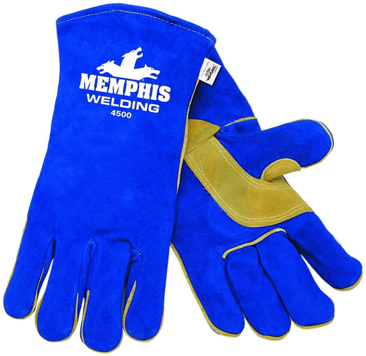 MCR Safety 4500XXL MCR Safety Welding Leather Welding Work Gloves Foam Lined Select Shoulder Leather Reinforced Wing Thumb (1 DZ)