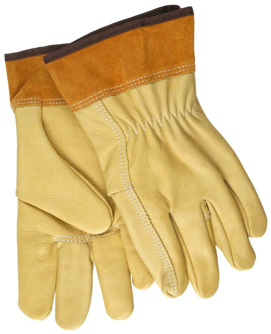 MCR Safety 4903LXL MCR Safety Welding Leather Welding Work Gloves Select Grade Grain Cowskin Leather Split Leather Cuff (1 DZ)