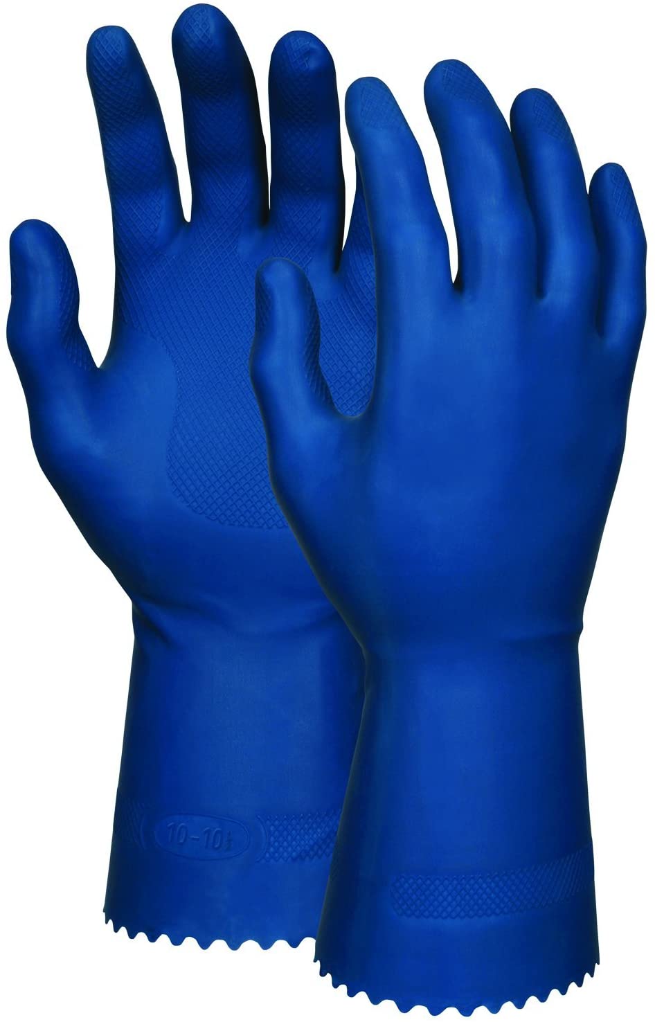 MCR Safety 5099B Long Blue Canners Latex Gloves 18 mil Thickness 12 Inches Long Unlined Industry Standard Grade (1 DZ)
