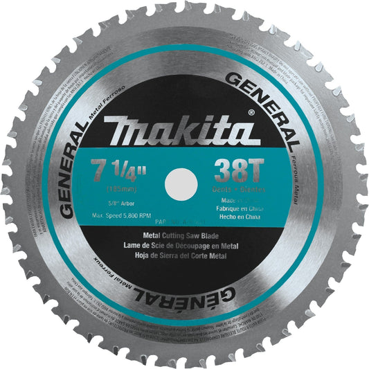 Makita A-93821 7‘1/4" 38T Carbide‘Tipped Saw Blade, Ferrous Metal