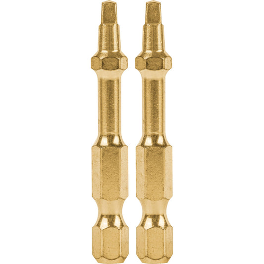 Makita B-60501 Impact GOLD® #2 Square Recess 2³ Power Bit, 2/pk